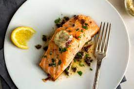 Salmon With Anchovy Garlic Butter Recipe Recipe Cooking Salmon Salmon Recipes Easy Salmon Recipes