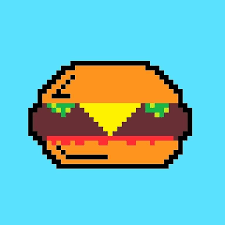 Lunch Art Food Burger Cheese 8bit Retro Gamer Popart Design Style Pixelart Icon Logo Junkfood Pop Art Pixel Art Instagram Posts