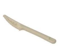 Compost Disposable Sugarcane Cutlery 165mm Bagasse Knife ...