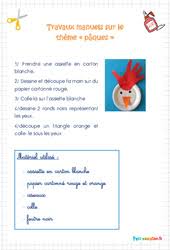 Tuto de pâques diy pour faire de jolies décoration en carton grace à cette activité manuelle tu pourrais faire des lapins de pâques. Exercice Paques Maternelle Cycle 1