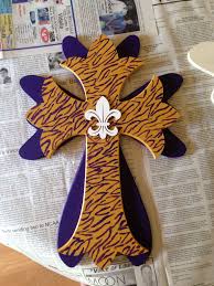 Lsu Cross Made For Adam Crafts Sugar Cookie Cross