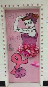Pin On Education Breast Cancer Awareness Door Ideas