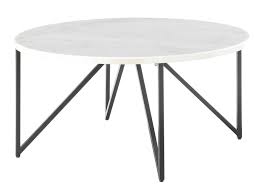 White marble effect coffee table, round with gold legs. Faux White Marble Coffee Table You Ll Love In 2021 Visualhunt