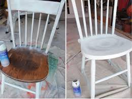 Spray Painted Chairs Wooden Chair Makeover Old Wooden Chairs Painted Chairs