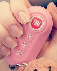 Housse De Cle Pour Fiat 500 Rose Fiat Fiat 500 Fiat 500 Accessories