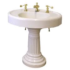 1954 vintage american standard double basin double drainboard porcelain over cast iron sink. Cast Iron Pedestal Sink