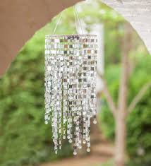 Get free shipping on qualified solar outdoor chandeliers or buy online pick up in store today in the lighting department. Silver Mirrored Outdoor Chandelier With Solar Lights Wind And Weather