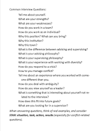 Common Interview Questions Developed During Our Summer Internship Workshop Interview Help Common Interview Questions Interview Questions