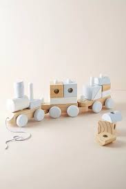 Wooden Block Train Toy Kids Wooden Toys Wood Baby Toys Handmade Kids Toys