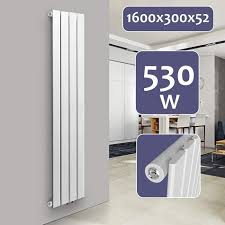 Radiateur extra plat eau chaude. Aquamarin Radiateur Vertical A Panneau Plat 1600x300x52 Mm Acier Chauffage Centrale Pour Salon Cuisine Couloir Chambre Cdiscount Bricolage