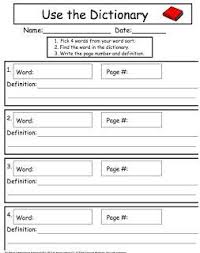 dictionary worksheet for spelling words dictionary skills spelling worksheets dictionary activities