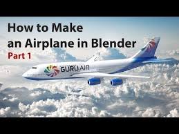 Blenderguru How To Make A Blender Airplane Render Part 1 Using Blueprints Subsurf Mod Mean Crease Mirror Mod Crease Tool Knife Tool