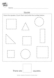 Free Pre K Square Shape Worksheet Learn To Recognise And Count The Square Shapes Preschool Math Printables Shapes Worksheets Math Printables