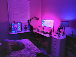 Goc Lam Việc Rực Rỡ Bedroom Setup Small Game Rooms Small Bedroom