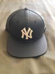 New Era Hat New York Yankees Hat Blue Leather Navy And White Snapback Fashion Clothing Shoes Accessories Mensaccesso New Era Hat Yankees Hat Blue Leather