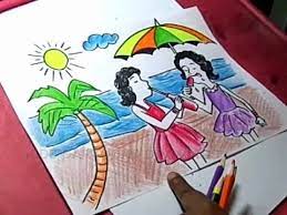 Write a class called mango which extends the fruit class. How To Draw Summer Season Beach Drawing Youtube