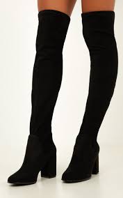 Black Boots With Brown Heel Therapy Shoes Hanover Boots In Black Micro Produced Black Boots Boots Brown Thigh High Boots