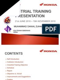 Muhammad syafwan bin lailiregistration number. Contoh Slide Latihan Industri Engineering Technology Engineering