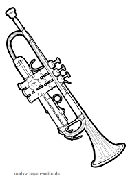 Malvorlage Trompete Musik Trompete Malvorlagen Ausmalen Fur Kinder