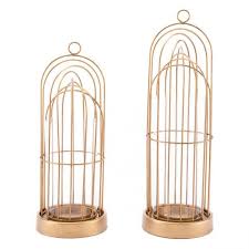 Bird Cage Lantern Candle Holder A10562 Birdcage Candle Holder Lg Gold Intersecting Arches In Luxurious Gold Create Th Bird Cage Candle Holder Bird Cage Candle Large Candle Holders