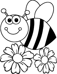 Free printable bumblebee coloring pages for kids that you can print out and color. Printable Bee And Flower Coloring Page Novocom Top