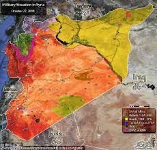 Areas of control and border crossings from the syria needs analysis project. Complete Map Of Syrian War November 2018