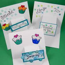 Cut the pop up art out and use a glue stick to secure to each tab. Card Making Idea Step Pop Up Card Tutorial Greeting Card Class 2 Span Class W3 Hide Medium W3 Hide Small Tutorials Span Aunt Annie S Crafts