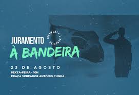 El capítulo, el senado y otros dignatarios de la ciudad se turnaron para transportar su cuerpo al sepulcro. Noticia Juramento A Bandeira Sera No Dia 23 De Agosto Prefeitura Municipal De Cajati