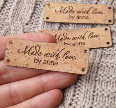 vegan kork leder etiketten produktanhanger etiketten fur etsy handgefertigte geschenkanhanger kleidung etiketten selbstgemachtes leder