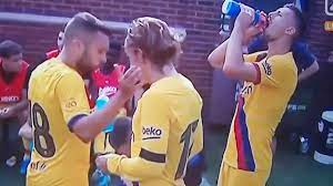 In the national team, all the balls go through me, i. Jordi Alba Pushes Antoine Griezmann In The Face Youtube