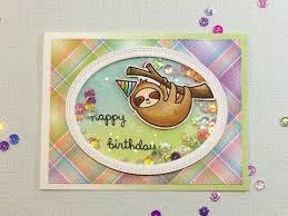 Lawn Fawn Hang In There Sloth Birthday Card Youtube Lawn Fawn Cards Lawn Fawn Cards