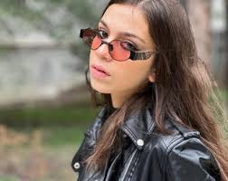 Handmade Sterling Silver Sunglasses Pink Uv-protected Lenses Oxidized  Sterling Silver Unique Eyewear