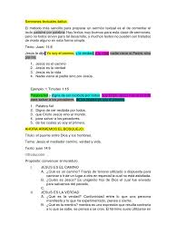 Hacer un bosquejo consiste en dibujar un boceto o una versión preliminar simple de una obra de arte final. Sermones Textual Ilativo Jesus Cristo Titulo