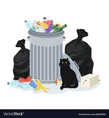 Garbage Stack Royalty Free Vector Image Vectorstock Drawing Bag Illustration Vector Images