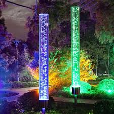 2pcs Garden Solar Lights Outdoor Solar Tube Lights Solar Bubble Rgb Color Changing Solar Powered Garden Stake Lights Waterproof For Garden Lawn Patio Front Yard Walmart Com Walmart Com