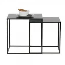 Der beistelltisch tennessee von ploss findet nicht nur im garten und auf der terrasse einen platz, sondern auch auf dem balkon. Beistelltisch Zita 2er Set Metall Schwarz Couchtisch Metall Beistelltisch Beistelltisch Kuche