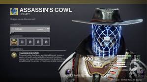 Buy Assassin'S Cowl Exotic Helm – Destiny 2 | Kboosting