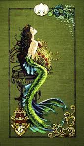 Pattern for cross stitch in pdf size 55 x 76 stitches; Mirabilia Cross Stitch Pattern Nora Corbett Mermaid Of Atlantis Buy Online In Austria At Desertcart At Productid 16481402