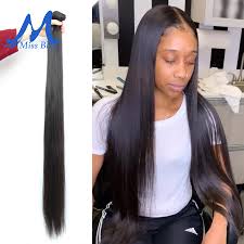 You'll also need curved sewing needles, weave thread that matches the hair color, a wig cap, and a pick or fine tooth comb for separating sections of hair. Missblue Straight Human Hair Bundles 30 38 40 Inch Brazilian Hair Weave Bundles Natural Hair Extensions 3 4 Bundles Thick Remy Hair Weaves Aliexpress