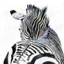 Large Black And White Animal Prints Zebra Art Print Of Watercolor Painting Safari Africa Black Etsy Zebra Art Zebra Painting Watercolor Paintings