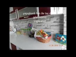 Duvar kağıdı fayans üzerine yapışır mı, mutfak fayans üzerine duvar kağıdı yapılabilir mi, herhangi bir sakıncası var mı? Duvar Kagidi Kaplama Youtube
