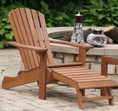 Outdoor Interiors Cd3111 Eucalyptus Adirondack Chair And Built In Ottoman Outdoor Interiors Http Www A Wood Adirondack Chairs Adirondack Chair Outdoor Chairs