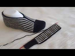 En Kolay Patik Modelleri Zebra Patik Yapimi Iki Sis Youtube Patikler Orgu Zebra