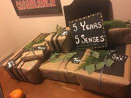 These real, handcrafted prints are produced in california. 5 Senses Gift For Him 5 Year Anniversary 5 Year Anniversary Gift Wood Anniversary Gift Boyfriend Anniversary Gifts