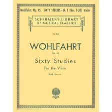 Franz wohlfahrt avusturya'den eski futbolcu kaleci son kulüp: Franz Wohlfahrt 60 Etudes For Violin Op 45 Book 1 Violin Blay Schirmer Shar Music Sharmusic Com