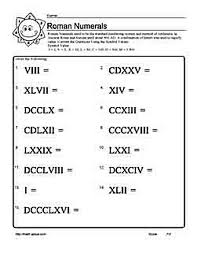Gain Practice Using Roman Numerals With These Worksheets Roman Numerals All About Me Preschool Worksheets