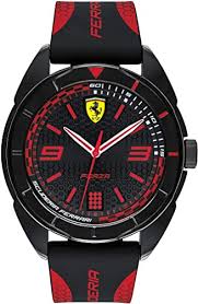 Contest it means go for it! as in the ol'song go! Amazon Com Ferrari Forza Quartz Plastic And Silicone Strap Casual Watch Black With Red Detail Men 830515 Watches