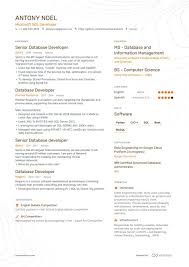 R efactoring of monolithic applications to a microservices and component based architectures. Database Developer Resume Examples With 8 Samples Resume Examples Resume Resume Objective