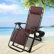 Portable Zero Gravity Chair Garden Recliner Heavy Duty Beach Sun Lounger W Tray 49 99 Zero Gravity Chair Patio Garden Recliners Zero Gravity Chair Outdoor