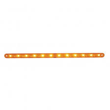 12 Led 12 Ultra Slim Turn Signal Light Bar Amber Led Amber Lens Texas Chrome Shop